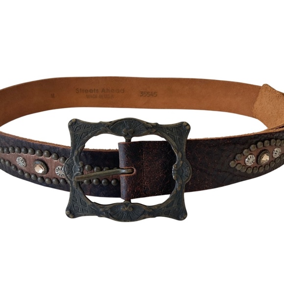 Streets Ahead brown studded boho belt - Picture 4 of 4